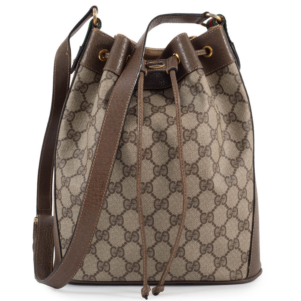 Gucci Bag Shoulder Sherry GG Supreme Drawstring - Picture 1 of 9